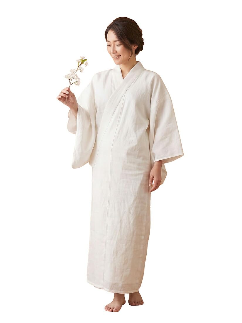 Amazon | [なごみや] 長襦袢 洗える 薄物用 夏用 本麻 カラー長襦袢 S